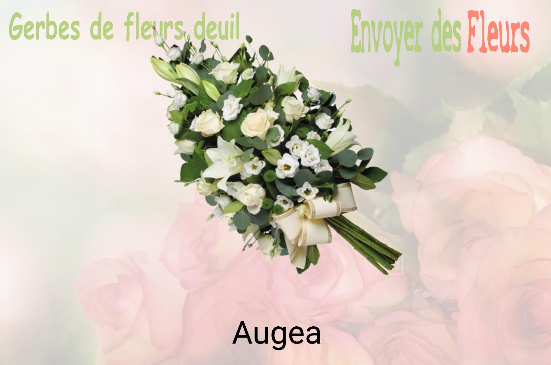 Gerbe de fleurs de deuil livrée à Augea